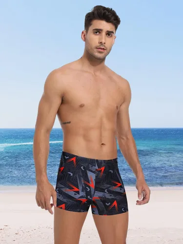 Vista 3 de K898 Men's Square Leg Swimming Jammer Shorts UPF50+,Men Swimsuit Swim Jammers Fabric Shape Retention