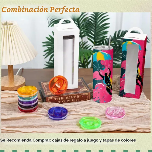 Vista 9 de Joyclub - Vaso de sublimación de 20 onzas en blanco, paquete de 16