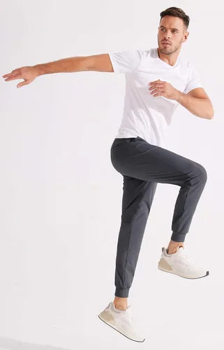 Vista 7 de Libin Pantalones deportivos de golf elásticos en 4 direcciones con bolsillos, pantalones de vestir ajustados para trabajo, pantalones deportivos