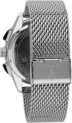 Vista 2 de Maserati R8873612005 Traguardo Reloj analógico de cuarzo plateado para hombre, ACERO, Moderno