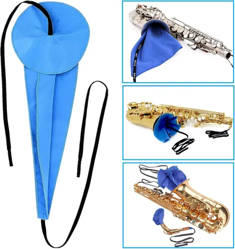 Vista 2 de SKYNEO - Kit de limpieza para saxofón, kit de limpieza para clarinete con kit de mantenimiento, grasa de corcho, hisopo, correa, paño de limpieza
