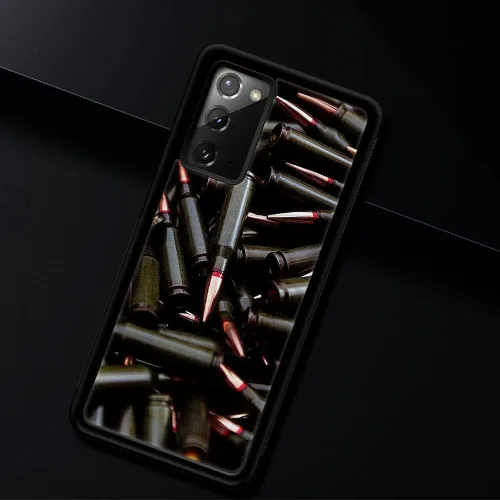 Vista 6 de Funda compatible con Samsung Galaxy Note 20 Ultra, funda protectora antideslizante AK 47 y funda protectora antideslizante de TPU de silicona suave