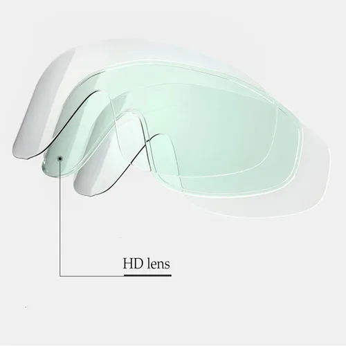 Vista 5 de GANAZONO Adult Swim Goggles Waterproof Silicone Swim Glasses Anti-fog Swimming Equipment White Frame for Swimming Training and Water Sports