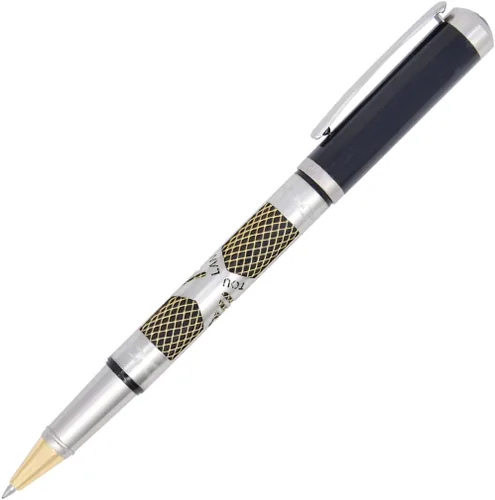 Vista 14 de Gullor Pluma estilográfica de metal con convertidor y caja de regalo, punta doblada, oro