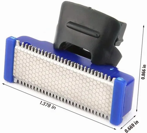 Vista 2 de Cabezales de repuesto para la versión antigua de Microtouch Solo para hombre, afeitadora eléctrica micro recortadora (paquete de 4)