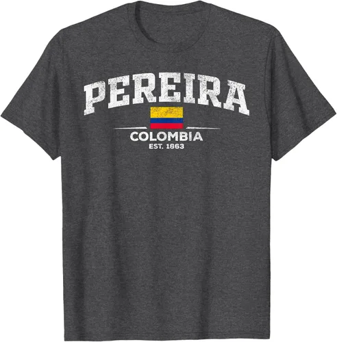 Vista 40 de Camiseta Pereira Colombia, Negro