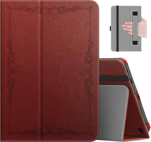 Vista 19 de MoKo - Funda compatible con la tablet Kindle Fire HD 8 y 8 Plus (10ª generación, versión de 2020), funda de soporte plegable y diseño delgado