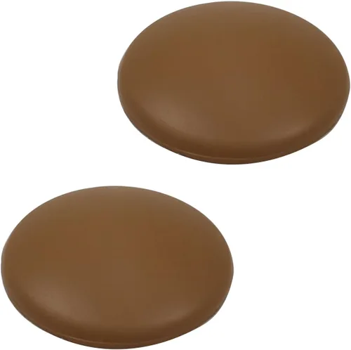 Vista 8 de Protectores de pared de 1.57 pulgadas de diámetro, autoadhesivos, para manija de puerta, tope de silicona, color marrón, 1 unidad