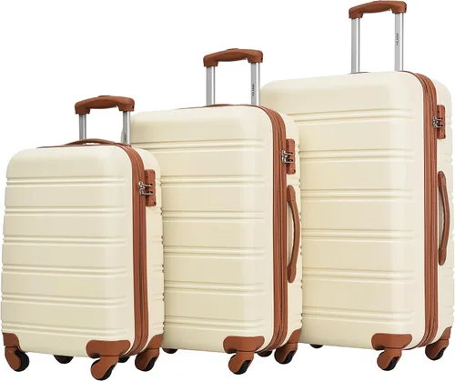 Vista 42 de Merax Equipaje Sets 2 piezas Hardshell 20&28 IN Maleta Set con bolsa de lona
