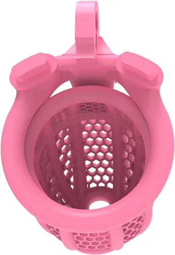 Vista 5 de Jaula de castidad para hombre, dispositivos de castidad masculina, jaula de pene pequeña para hombres, jaula de castidad plana BDSM Cage F001