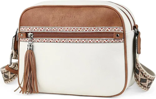 Vista 2 de FADEON Bolsos cruzados para mujer y bolso mochila Colección Blanca