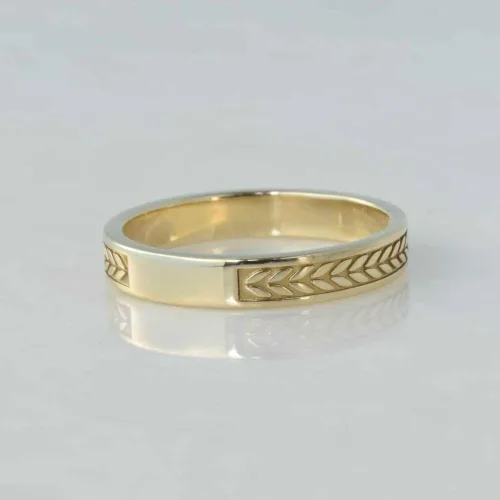 Vista 6 de Ssjewel Simple Band School Ring Men Women Custom Graduation Class Band Ring 14K Gold Finish University Class Band Ring Sterling Silver Stackable