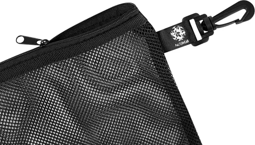 Vista 4 de Bolsa de malla con cremallera y clip - Juego de 4 (negro, 8 x 11 pulgadas)