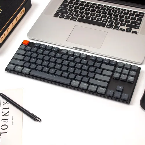 Vista 7 de Keychron Teclado mecánico USB inalámbrico ultra delgado K1 RGB intercambiable en caliente con diseño sin llave para Mac Windows con interruptor