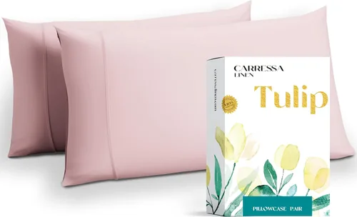 Vista 20 de Carressa Linen - Juego de sábanas individuales 100% algodón egipcio - Juego de sábanas individuales de 800 hilos de algodón egipcio