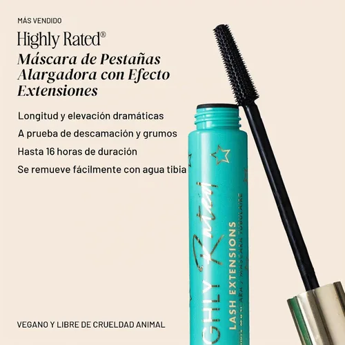 Vista 4 de Milani Máscara de pestañas de tubo altamente calificada para longitud Negro