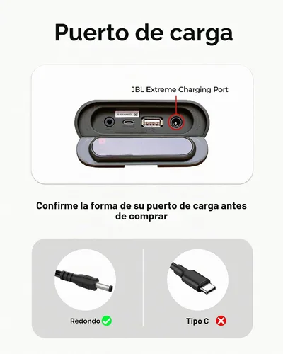 Vista 4 de Cargador de 19 V para altavoz Bluetooth inalámbrico JBL Xtreme 2