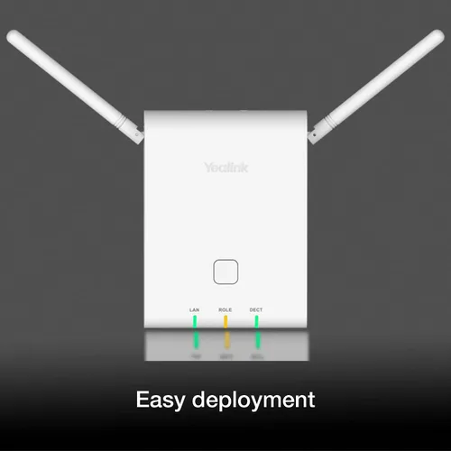 Vista 3 de GTW - Paquete de base de sistema multicelda IP DECT W90DM con paño de microfibra Administrador de Dect W90