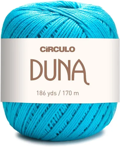Vista 17 de Círculo Hilo Duna – 186 yardas, 3.52 onzas – Hilo DK de peinado ligero – 100% algodón virgen brasileño mercerizado, perfecto para tejer y hacer