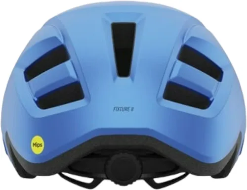 Vista 4 de Giro Fixture II MIPS Casco para bicicleta de montaña para hombres, mujeres, niños y adultos – Azul mate ano, Universal para jóvenes (50-57cm)