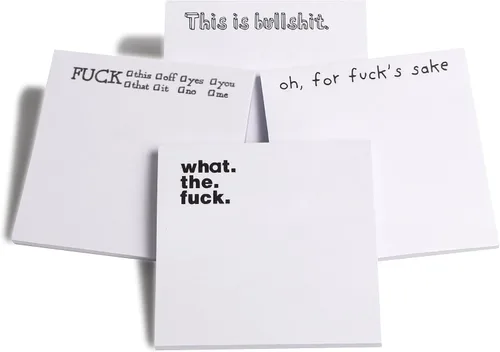 Vista 11 de Fresh Outta Fucks - Juego de notas adhesivas divertidas y bolígrafo, regalo de elefante blanco, divertido accesorio de escritorio, regalos