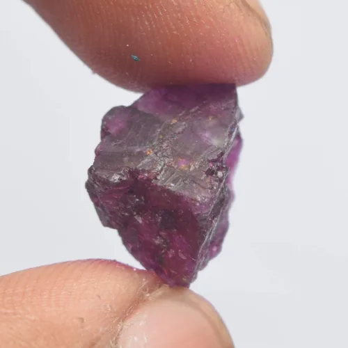 Vista 3 de GEMHUB Rubí crudo sin tratar 9.00 Ct. Certificado sin cortar cristal curativo piedra preciosa suelta para hacer colgante, Gema, africano - rubí rojo