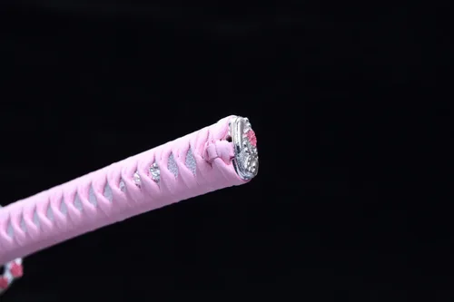 Vista 4 de Katana hecha a mano para niña, espada samurái japonesa real Catanas Japonesas Reales