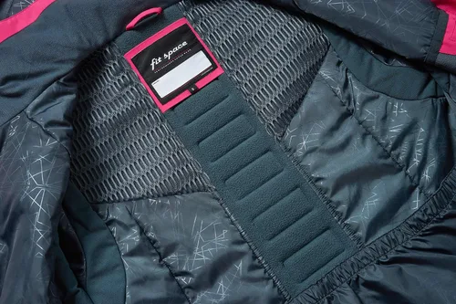 Vista 4 de fit space Abrigo de esquí de invierno para mujer, chaqueta con capucha para snowboard, deportes