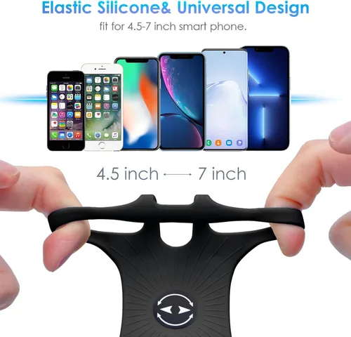 Vista 3 de Cikyner Pulsera para correr, Correr Teléfono Titular Deportes Pulsera 360° Giratorio y Desmontable Correr Teléfono Pulsera para 4.5- 7 '' iPhone