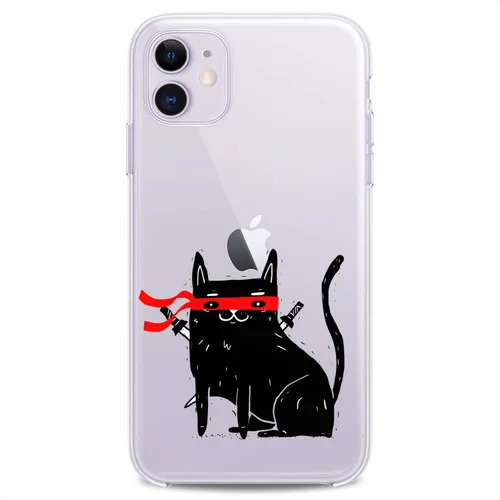 Vista 14 de Funda de TPU compatible con Apple iPhone 11 2019 modelo 6.1 pulgadas Iph 11 negro Baby Cats Kawaii Flexible Silicona Animales Diseño Lindo Felino