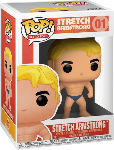 Vista 4 de Stretch Armstro n g: Fun ko P o p ! Retro Toys - Figura de vinilo con 1 protector gráfico compatible (001-51310 - B)