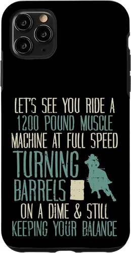 Vista 13 de 1200 Pound Muscle Turning Barrels Racing Rodeo Horse Gift Case for iPhone 17