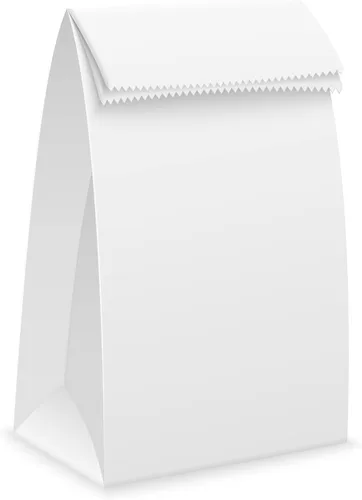 Vista 4 de Perfect Stix Bolsas de papel blanco kraft de 4 libras, paquete de 125 unidades (bolsa blanca de kraft 4-125)