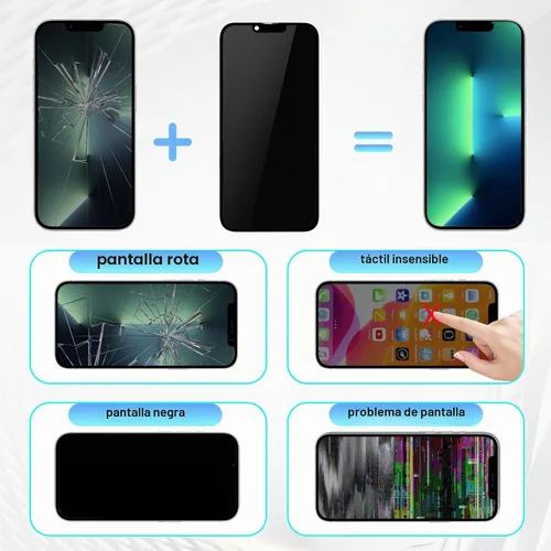 Vista 3 de DIGI4U Reemplazo de pantalla OLED suave para iPhone 12 Pro Max, pantalla COP de 6.7 pulgadas, no LCD, ventana 1:1, resolución y grosor, control