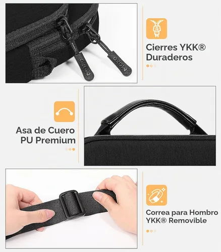 Vista 6 de MoKo Funda para tablet de 9 a 11 pulgadas, funda de transporte protetivo de 360° compatible con iPad 10th 10.9, iPad Air 5/4th 10.9, iPad 9/8th