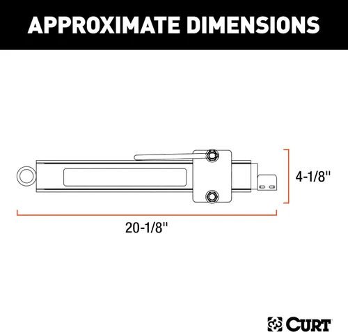 Vista 2 de CURT 17200 Kit de control de barra anti-balanceo para remolque