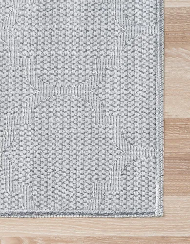 Vista 7 de Unique Loom Decatur Collection Trellis - Alfombra geométrica y moderna (2 pies 2 pulgadas x 3 pies 0 pulgadas, rectangular, gris oscuro/marfil)
