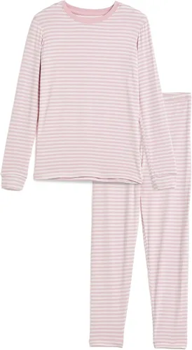 Vista 93 de KicKee Pants Conjunto de pijama de manga larga con estampado de piezas 90's Plaid
