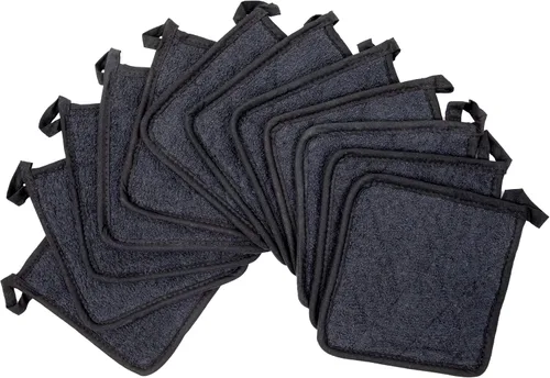 Vista 3 de Arkwright Agarraderas para Ollas de Cocina - Juego de 12 Almohadillas Cuadradas Resistente al Calor, Almohadillas de Algodón Lavables de Grado