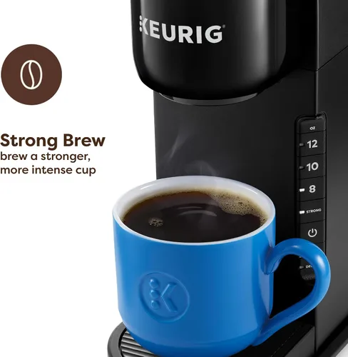 Vista 2 de Keurig K-Express Cafetera de Una Sola Porción – Opción de Preparación Fuerte, Depósito de 42oz, Diseño Elegante para Entretenimiento y Regalos Negro