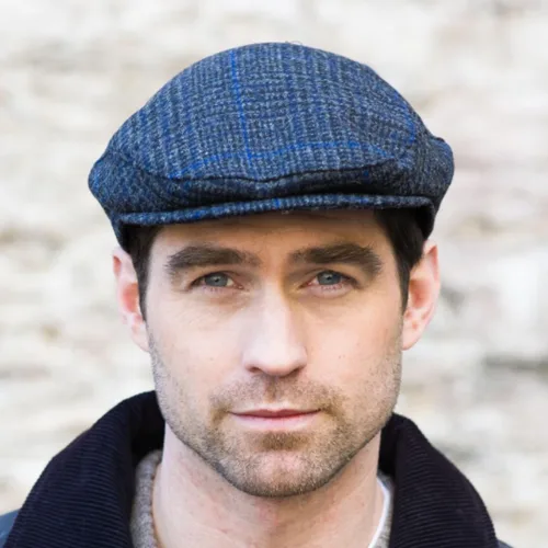 Vista 7 de Irish Tweed Trinity Flat Cap, 100% Tweed, fabricado en Irlanda