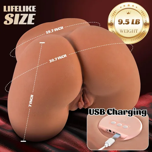 Vista 5 de Muñeca sexual 12 chupando y vibrando juguetes sexuales masculinos para hombres, 9.5 libras masturbador masculino automático coños de bolsillo, culo