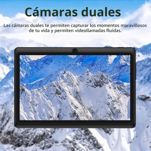 Vista 7 de PRITOM K7PRO Tablet de 7 pulgadas con funda de 32 GB - Tablet PC Android 13 con procesador de cuatro núcleos, pantalla HD IPS, cámara dual, WiFi