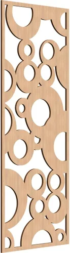Vista 174 de 9 3/8"W x 24 3/8"H x 1/4"T Farwell Decorativos Paneles de Pared de Madera Calado, Hickory