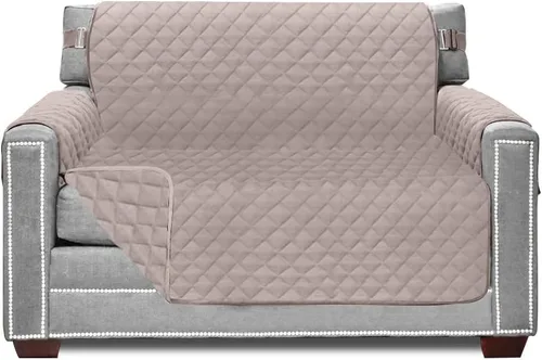 Vista 87 de Sofa Shield - Funda para sofá Loveseat con correa patentada, protector de cojín, funda reversible diseñada en EE. UU. resistente a manchas