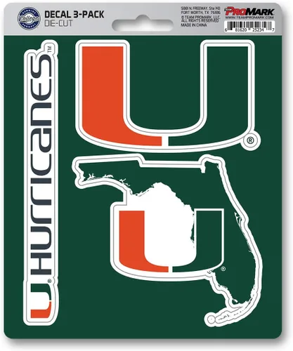 Vista 10 de FANMATS NCAA Unisex NCAA 3 Piece Decal Set