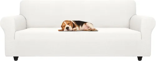 Vista 93 de ZNSAYOTX Funda súper elástica para silla (30"-47"), nuevas fundas de silla a rayas para sala de estar, aptas para perros y mascotas, protector