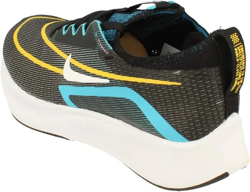 Vista 2 de Nike Zapatos deportivos Zoom Fly 4 Trainer para correr para hombre, NegroBlancoAmarilloAzul