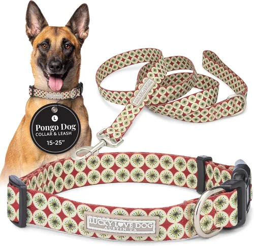 Vista 64 de Lucky Love Dog - Collar de perro ajustable con hebilla de fácil clic para los pequeños, duradero y cómodo para perros machos y hembras, collar