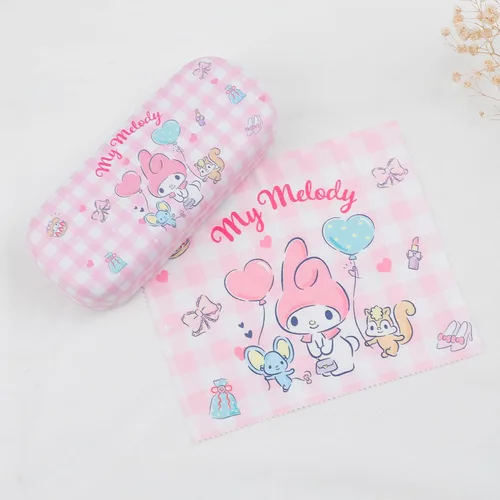 Vista 8 de G-Ahora Kitty - Estuche rígido para lentes de sol, organizador con paño de limpieza